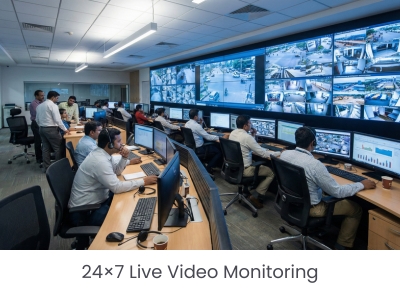 24×7 Live Video Monitoring