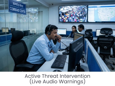 Active Threat Intervention (Live Audio Warnings)